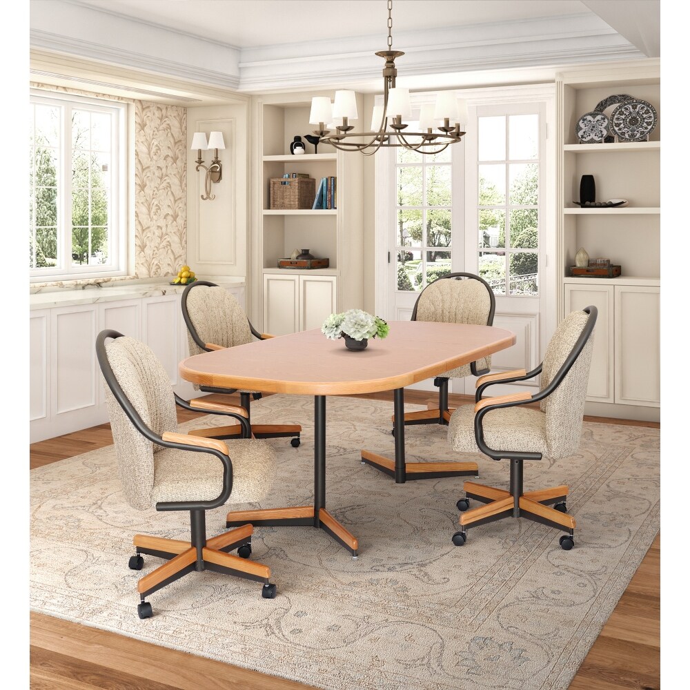 Kitchen sets with rolling chairs deals